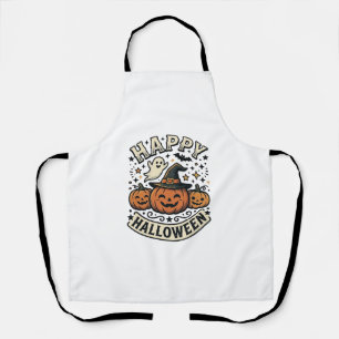 Delantal Diseño de camiseta de fantasma de calabaza de Hall