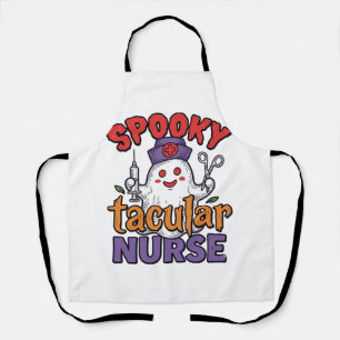 Delantal Diseño de camiseta de fantasma de Halloween de enf