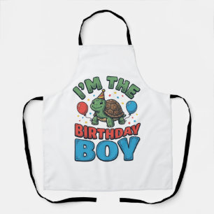Delantal Diseño de camiseta de fiesta vintage de tortuga cu