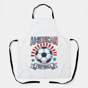 Delantal Diseño de camiseta de fútbol americano vintage