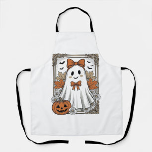 Delantal Diseño de camiseta de grabado vintage de fantasma