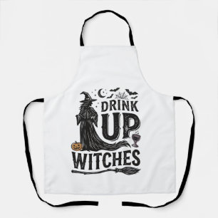 Delantal Diseño de camiseta de Halloween de brujas Vintage 