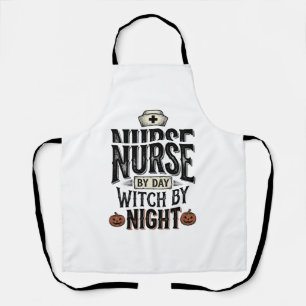 Delantal Diseño de camiseta de Halloween de enfermera de dí