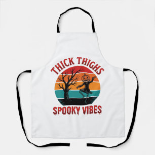 Delantal Diseño de camiseta de Halloween Vibraciones espelu
