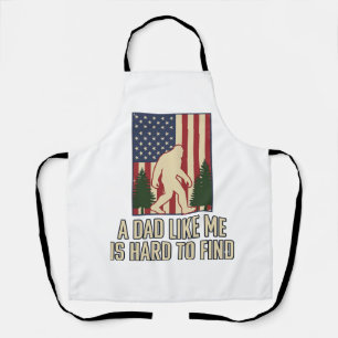 Delantal Diseño de camiseta de la bandera americana vintage