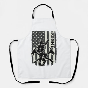 Delantal Diseño de camiseta de lucha contra la bandera de b
