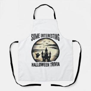 Delantal Diseño de camiseta de luna fantasma de trivia de H