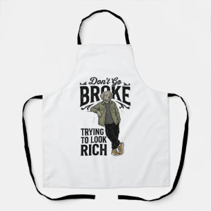 Delantal Diseño de camiseta de perro vintage con vibracione
