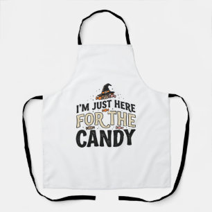 Delantal Diseño de camiseta de sombrero de bruja de dulces 