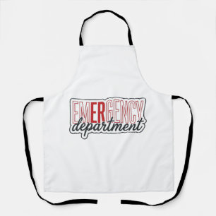 Delantal Diseño de camiseta de tipografía del departamento