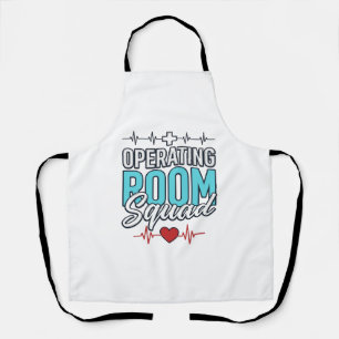 Delantal Diseño de camiseta del equipo quirúrgico de la sal