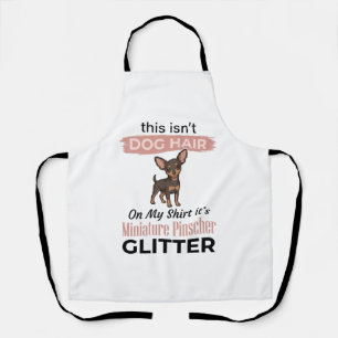 Delantal Diseño de camiseta divertida para perro Pinscher M