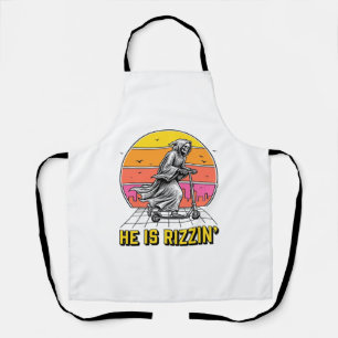 Delantal Diseño de camiseta divertida Reaper Scooter puesta