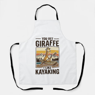 Delantal Diseño de camiseta divertida vintage de kayakismo 