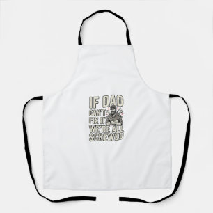 Delantal Diseño de camiseta divertido mecánico papá si papá