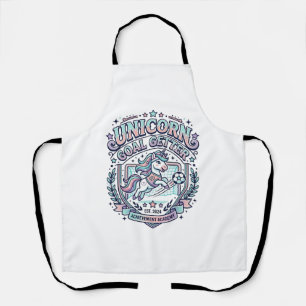 Delantal Diseño de camiseta gráfica retro de Unicorn Goal G
