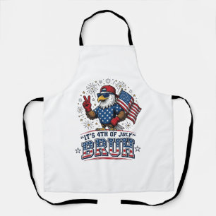 Delantal Diseño de camiseta patriótica Funny 4th of July Ea