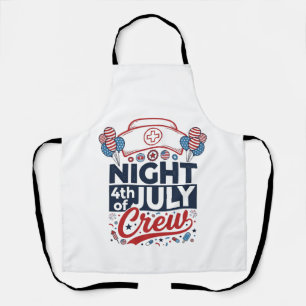 Delantal Diseño de camiseta patriótica para enfermeras de l