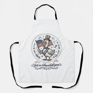 Delantal Diseño de camiseta patriótica vintage de ganso ind