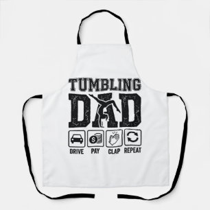 Delantal Diseño de camiseta Tumbling Dad Drive Pay Clap Rep