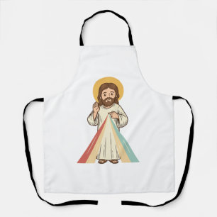 Delantal Diseño de camiseta vectorial de bendición religios
