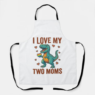 Delantal Diseño de camiseta vectorial de dinosaurio del org
