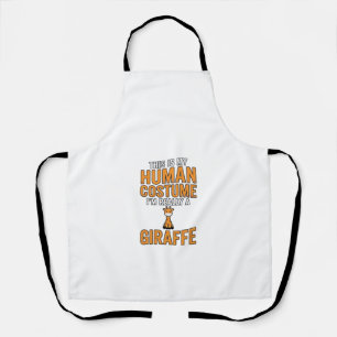 Delantal Diseño de camiseta vectorial de disfraz de jirafa