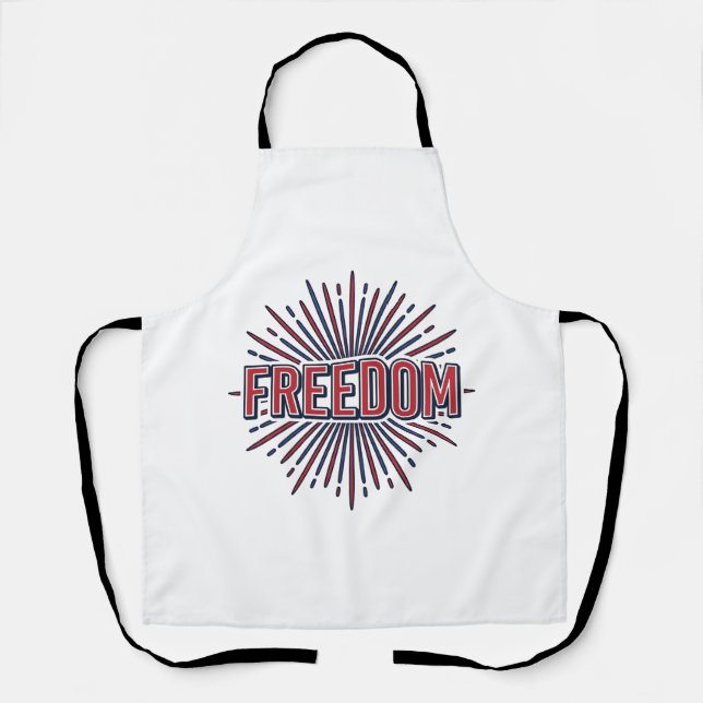 Delantal Diseño de camiseta vectorial de fuegos artificiale (Anverso)