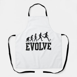 Delantal Diseño de camiseta vectorial vintage de evolución