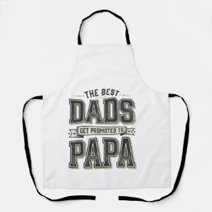 Delantal Diseño de camiseta Vintage Best Dads Promoted To P