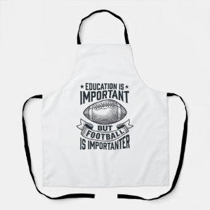 Delantal Diseño de camiseta vintage de educación futbolísti