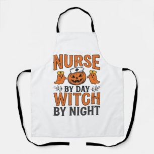 Delantal Diseño de camiseta vintage de enfermera de Hallowe