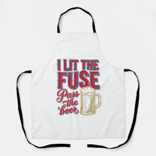 Delantal Diseño de camiseta vintage de fuegos artificiales
