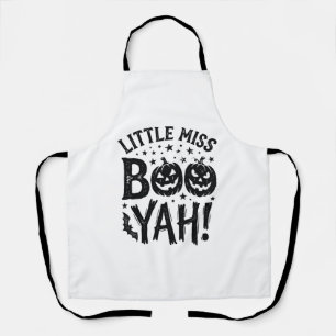 Delantal Diseño de camiseta vintage de Halloween Little Mis
