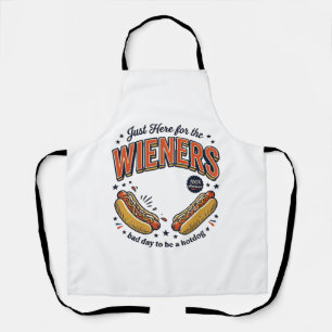 Delantal Diseño de camiseta vintage de salchicha de perro c