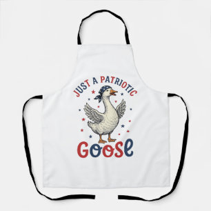 Delantal Diseño de camiseta vintage del ganso patriótico de