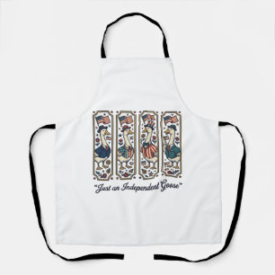 Delantal Diseño de camiseta vintage patriota ganso independ