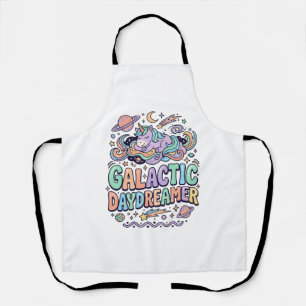 Delantal Diseño de Camiseta y Pegatina Kawaii Soñador Galác