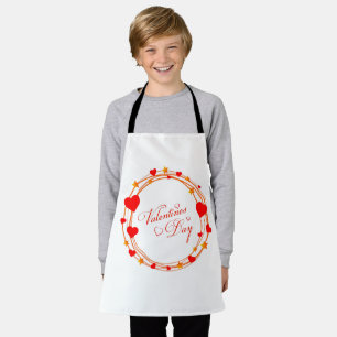 Delantal Diseño de Círculo del Día de San Valentín-25695