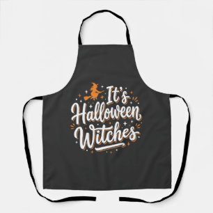 Delantal Diseño de cita de bruja linda de brujas de Hallowe
