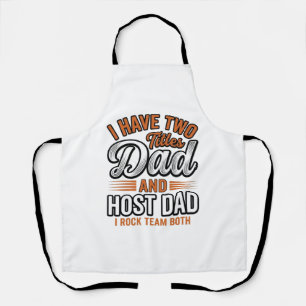Delantal Diseño de cita de grabado vintage para papá y papá