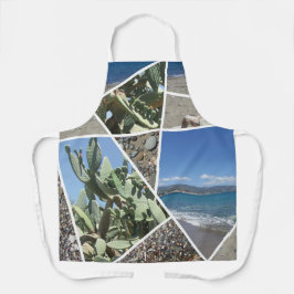 Delantal Diseño de Collage mediterráneo