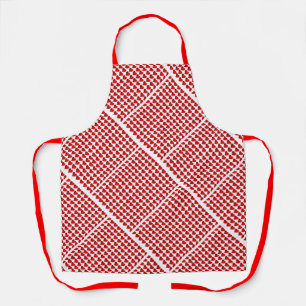 Delantal Diseño de Corazones Diagonales