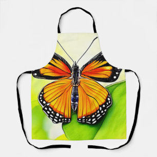 Delantal Diseño de detalles de ala mariposa