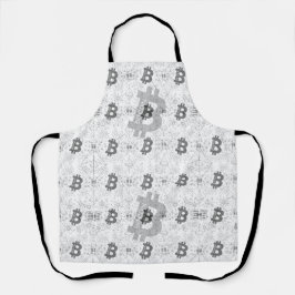 Delantal Diseño de dinero Bitcoin Digital Criptocurrency