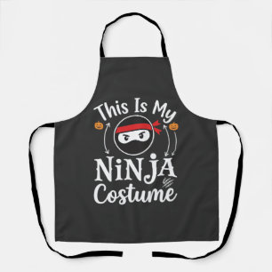 Delantal Diseño de disfraz de ninja divertido para Hallowee
