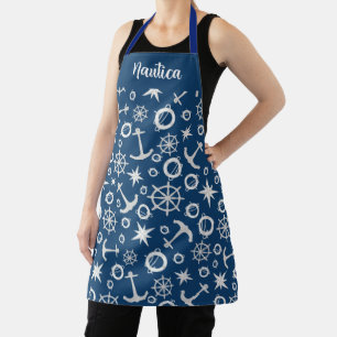 Delantal Diseño de elementos náuticos