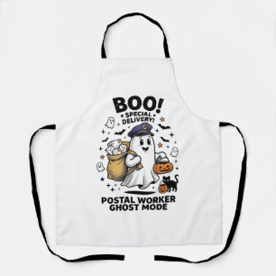 Delantal Diseño de entrega de Halloween en modo fantasma pa