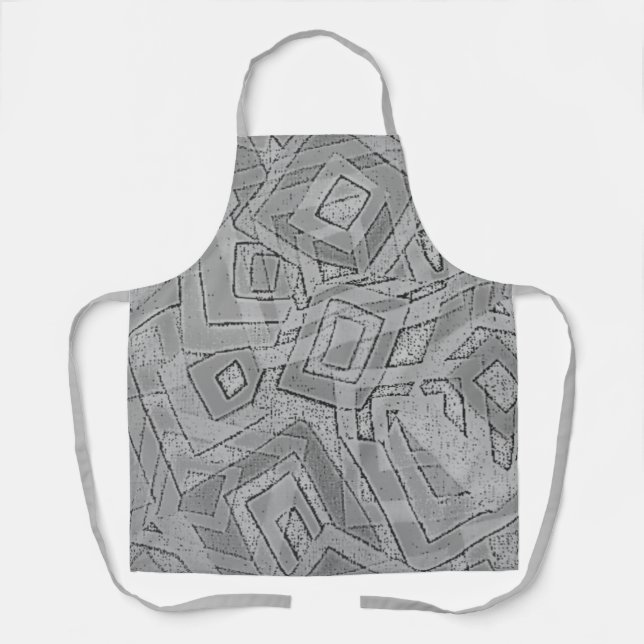 Delantal diseño de estilo de arte de la cocina todo sobre e (Anverso)