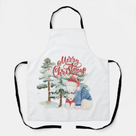 Delantal Diseño de ferias navideñas adorables